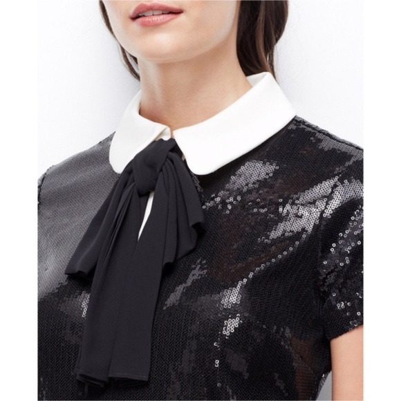 COPY - Ann Taylor NWT Peter Pan Collar Sequin Dre… - Picture 3 of 4